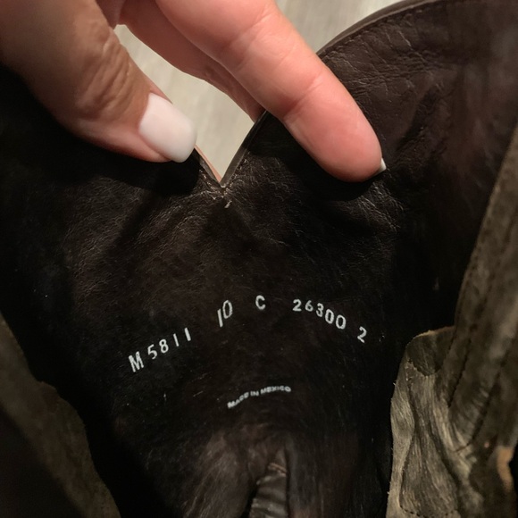 Lucchese Boots Women's Size 10 C Brown and tan Leather - Picture 10 of 14